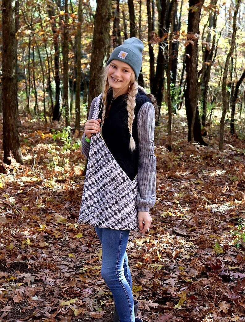 adjustable strap Origami tote market bag cross body over the shoulder