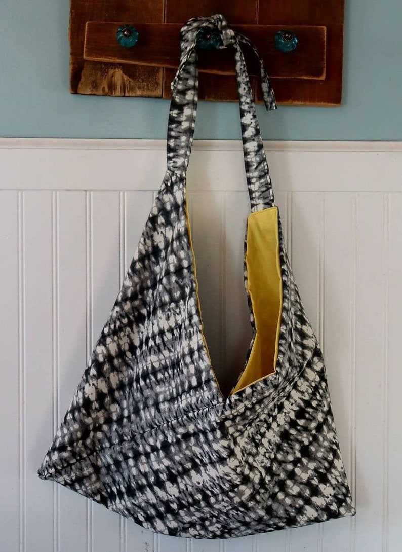 adjustable strap Origami tote market bag cross body over the shoulder