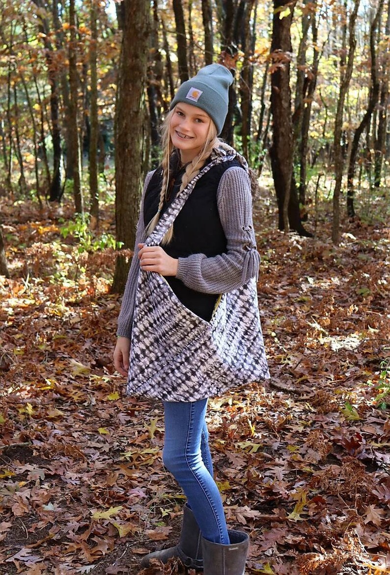 adjustable strap Origami tote market bag cross body over the shoulder