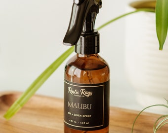 Malibu Room Spray 4 oz - Air + Linen Spray - Mango, Coconut, Paradise