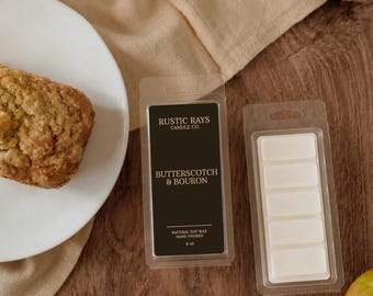 Butterscotch & Bourbon Fall Wax Melts - 100% Soy Wax - Flameless Home Fragrance