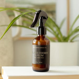 Aromatizante de cereza negra y ciruela - Fragancia en aerosol para aire y lino (113 ml)