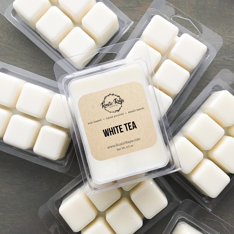 White Tea Soy Wax Melts Cubes Tarts Etsy