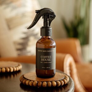Aromatizante para ambientes de cafetería - Aromatizante para ambientes de cafetería y ropa de cama - Botella de vidrio de 113 ml