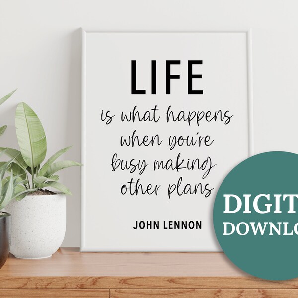 John Lennon Quote Etsy