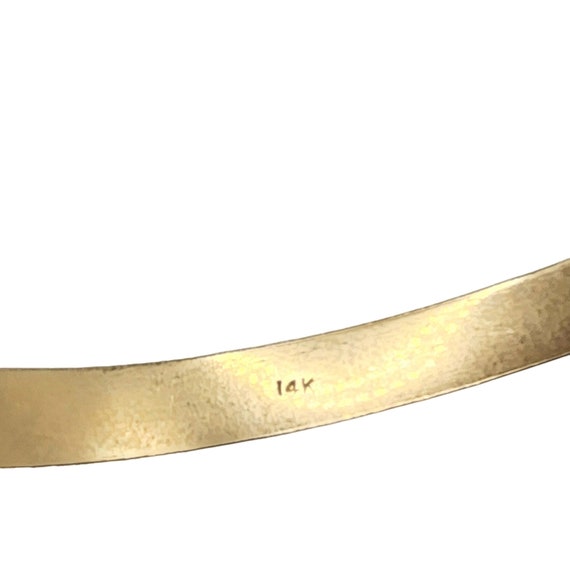 Vintage 14K Gold Bangle Bracelet (A5033) - image 4