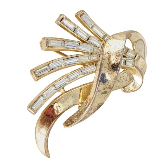 Signed Alfred Philippe Trifari Ribbon Brooch A576 Etsy Australia