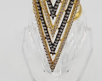 Sterling & Gold Vermeil Sugar NY Adjustable Ring
