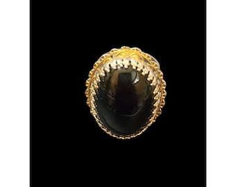 Vintage Glass Stone Cocktail Ring (A4018)