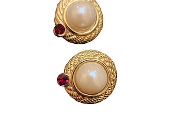 Vintage Givenchy Signed Clip Earrings (A2511)