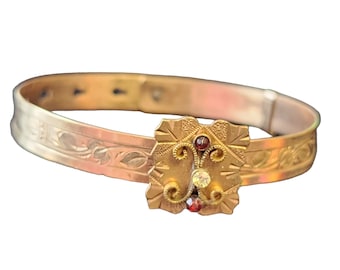 Vintage Victorian D & O Pat Pend Decorative Bracelet (A2166)