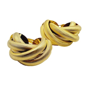 Vintage 80&#39;s Designer Runway Earrings (A296)