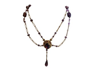 Antique Possibly German Amazing Glass Necklace (A2464)