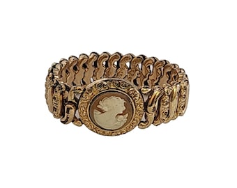 American Queen by Pittman & Keeler Shell Cameo Sweetheart Expansion Bracelet