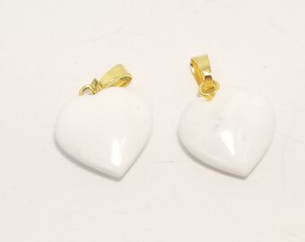 Vintage small semi precious heart charm