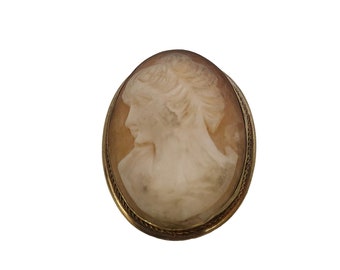 Vintage Cameo Brooch (A6353)