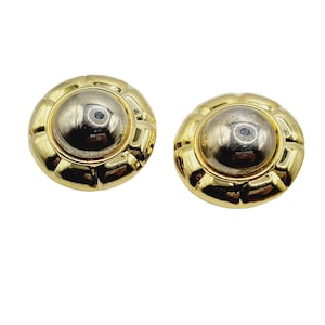 Vintage 80's Bold Runway Clip Earrings (A295)