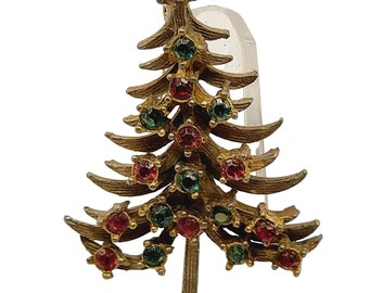 Vintage Christmas Tree Brooch (A562)