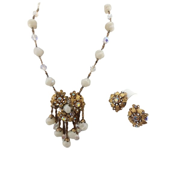 Vintage Hand Wired Necklace Set Attributed To Eug… - image 1