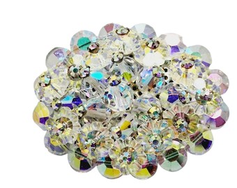 Vintage Hand Done Crystal Rhinestone Brooch (A1334)