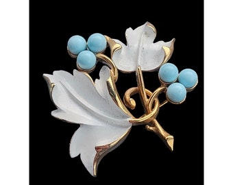 Vintage Sarah Coventry Enamel Grape Brooch (A4086)