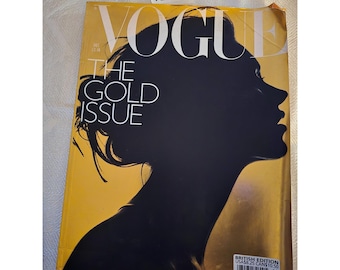 British Edition Vogue December 2000 - The Gold Issue Magazine (A7213)
