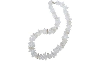 Vintage Glass Chip Necklace (A8279)