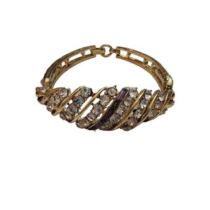 Vintage Signed Coro Rhinestone Bracelet (A3421)
