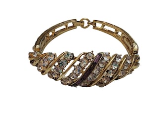 Vintage Signed Coro Rhinestone Bracelet (A3421)