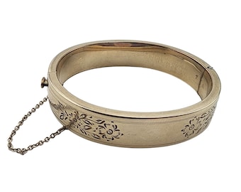 Vintage 1/20th 12kt Gold Filled Bangle Bracelet (A3306)
