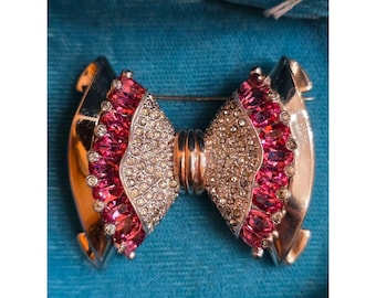 Exceptional Rare Pennino Layered Bow Brooch Signed (A9494)