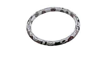 Vintage Cloisonne Bangle Bracelet (A8000)