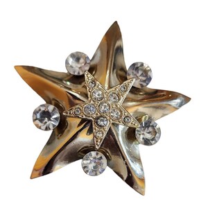 Vintage Blingy Layered Star Pendant (A2455)