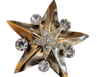 Vintage Blingy Layered Star Pendant (A2455)