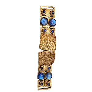 Vintage Brass Glass Buckle (A2056)
