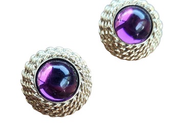 Vintage Lucite Moghul Style Clip Earrings (A4222)