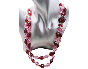 Vintage Signed West Germany Acrylic Necklace (A2970)
