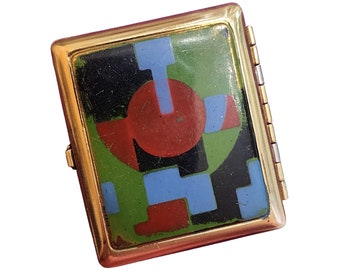 Vintage Art Deco Rare Volupte Compact (A3640)