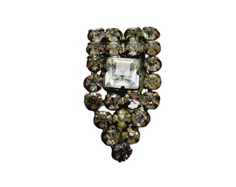 Antique Art Deco Sparkly Dress Clip (A846)