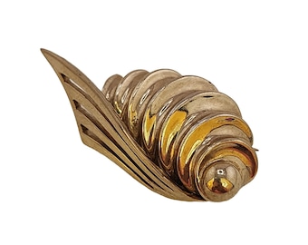 Vintage Heavy Signed Boucher Retro Brooch (A3645)