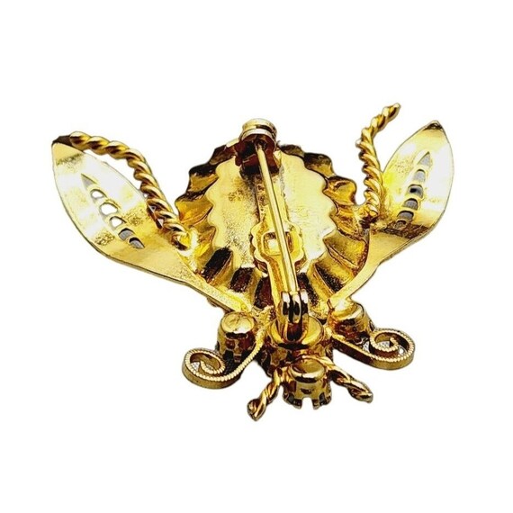 Vintage Glass Fly Brooch (A933) - image 4