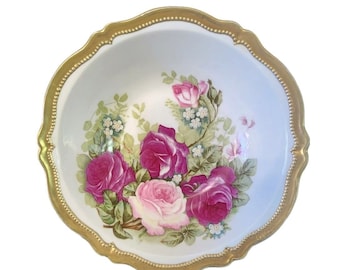 Vintage Royal Austria Floral Plate Dish Bowl