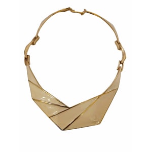 Vintage Monet Enamel Collar Necklace (A4482)