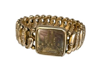Vintage Rare American Queen Pitman & Keeler Sweetheart Expansion Bracelet A7395