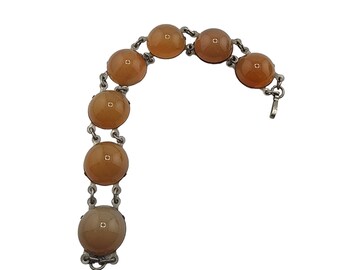Vintage Domed Glass Cab Bracelet (A3510)