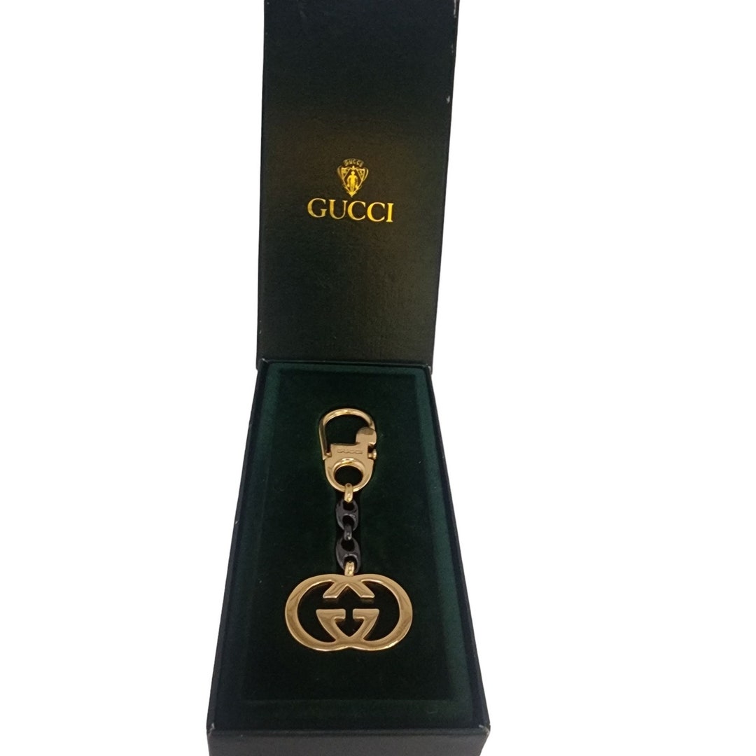 VINTAGE GUCCI keyring or bag buy charm with box