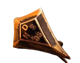 Antique Tiny Gold Filled And Brass Possibly Class Pin (A8192)