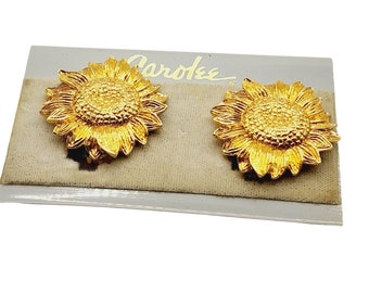 Signed Carolee NOS Flower Earrings (A446)