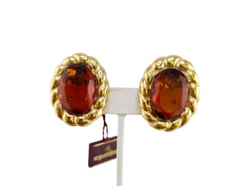 Vogue Bijoux Vintage Clip-On Earrings With Original Tag (A7757)