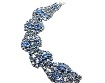 Vintage Signed Kramer Rhinestone Bracelet (A1394)
